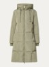MMNova longline puffer jas met steekzakken - Lichtgroen