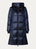 MMNova longline puffer jas met steekzakken - Donkerblauw