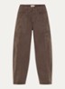 MMRosy Via high waist cropped balloon fit jeans met gekleurde wassing - Bruin