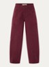 MMRosy Via high waist cropped balloon fit jeans met gekleurde wassing - Bordeauxrood