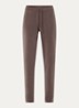 Almas high waist slim fit joggingbroek met steekzakken - Lichtbruin