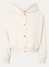 Elmy sweatvest met capuchon en steekzakken - Beige