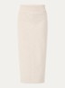 Faith maxi rok met stretch - Creme