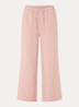 Heylow mid waist wide fit broek van linnen met steekzakken - Roze