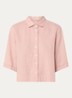 Lady blouse van linnen - Lichtroze
