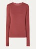 Lucia longsleeve met ronde hals - Steenrood
