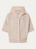 Timmy fijngebreid vest in wolblend met capuchon - Beige