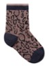 Bertha sokken met panterprint - Donkerblauw