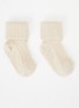 Ribgebreide babysokken - Beige