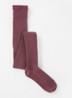 Ribgebreide maillot in uni - Aubergine