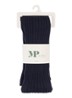 Ribgebreide maillot in katoenblend - Donkerblauw