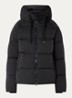 MSCHPavinaria puffer jack met steekzakken en capuchon - Zwart