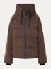 MSCHPavinaria puffer jack met steekzakken en capuchon - Bruin
