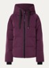MSCHPavinaria puffer jack met steekzakken en capuchon - Paars