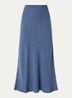 MSCHViana maxi rok in linnenblend - Blauw