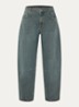 Hottie balloon jeans met medium wassing - Blauw