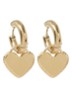 Oorbel candy couture hart - Goud