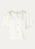 Aisa blouse van satijn - Gebroken wit