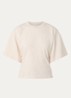 Asha T-shirt met ronde hals - Ivoor
