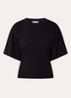 Asha T-shirt met ronde hals - Zwart