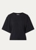 Asha T-shirt met ronde hals - Donkerblauw