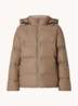 Fox puffer jack met afneembare capuchon - Bruin
