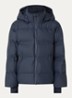 Fox puffer jack met afneembare capuchon - Donkerblauw