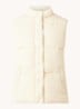 Frankie gewatteerde bodywarmer met steekzakken - Creme
