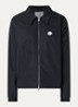 Coach jack met logo- en backprint - Zwart