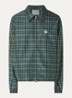 Coach jack met logo- en backprint - Groen