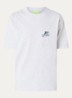 Dolphin T-shirt met logo- en backprint - Lichtgrijs