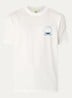 Eclipse T-shirt met logo- en backprint - Gebroken wit