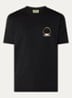 Eclipse T-shirt met logo- en backprint - Zwart