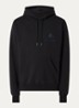 Hoodie met logoborduring - Zwart