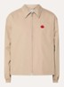 Jack met logo- en backprint - Beige