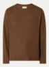 Longsleeve met logo- en backprint - Bruin