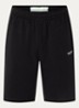 Loose fit korte joggingbroek met logo - Zwart