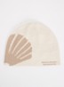 Oyster muts met logoborduring - Creme