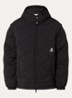 Puffer jack met quilt patroon en logoborduring - Zwart