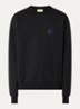 Sweater met logo- en backprint - Zwart