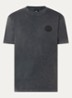 T-shirt met logo- en backprint - Antraciet