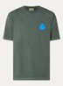 T-shirt met logo- en backprint - Olijfgroen