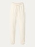 High waist tapered fit joggingbroek met steekzakken - Gebroken wit