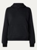 Hoodie met capuchon en logo - Zwart