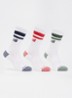 Lifestyle Crew sokken met logo in 3-pack - Donkerblauw