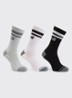 Lifestyle Crew sokken met logo in 3-pack - Multicolor