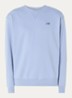 Sweater met logoborduring - Staalblauw