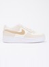 Air Force 1 sneaker van suède met leren details - Creme