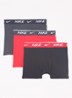 Boxershorts met logoband in 3-pack - Rood