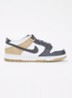 Dunk low sneaker van leer met suède details - Beige